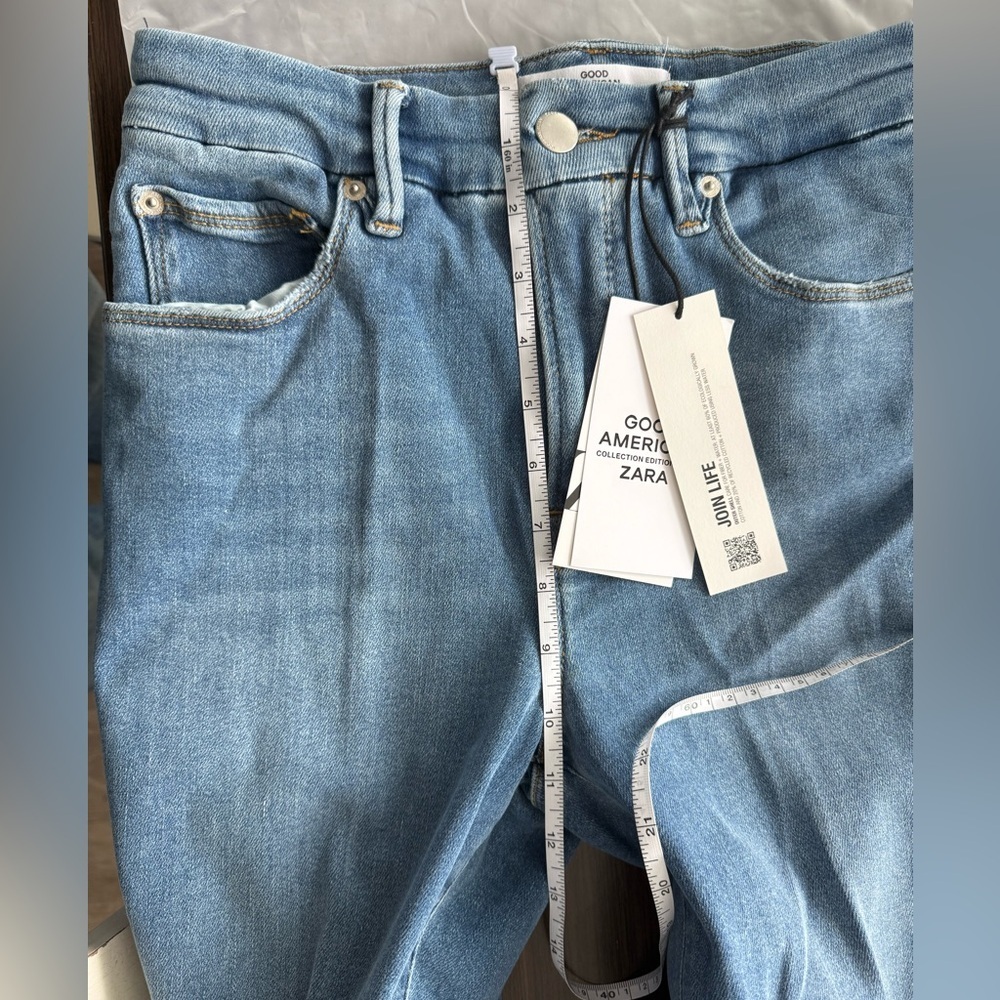 NWT Good American x Zara Classic Bootcut Jeans size 6 - Picture 14 of 14